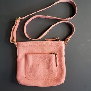 Fossil Coral Pink Crossbody Bag